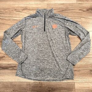 NWOT Nike Dri-Fit Clemson 1/4 Zip Pullover in Gray Size XL